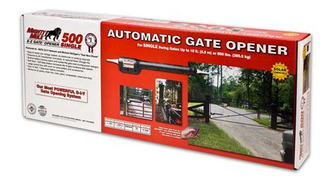 metal gate opener enclosures|power mule gate openers.